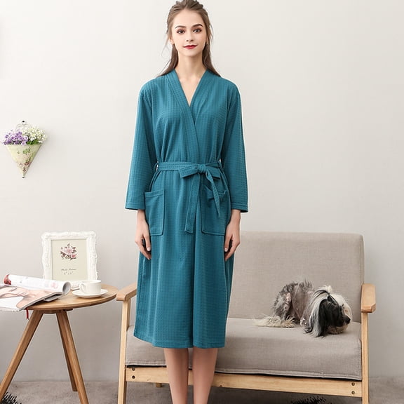BILIKEYU Women's Breathable Solid Color Bathrobe, Pajama Sets for Women 2 Piece, Women's Sleepwear, Womens Valentines Day Pajamas
