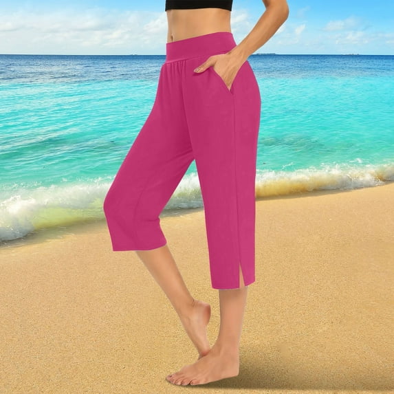BILIKEYU Women's Casual Lightweight Elastic High Waist Pants, Travel Pants, Women's Pants, Pants for Women
