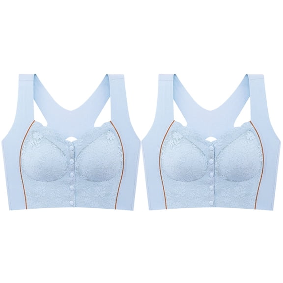 BILIKEYU Women's Color Blocked Large Elastic Vest Style Underwear Bra, Jelly Bras for Women, Womens Bras, Push Up Bra No Underwire