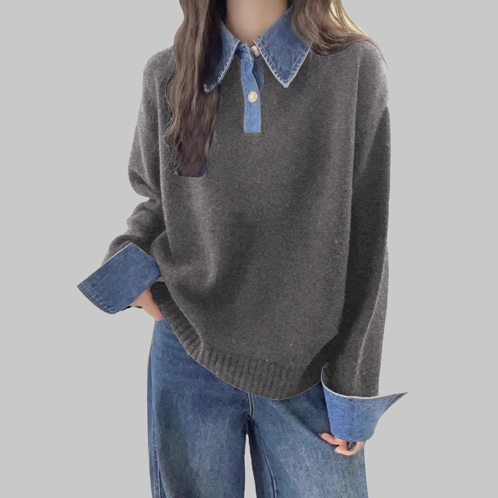 Two-Piece Style Knit Tops_BDHL7748