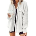 thumbnail image 1 of BILIKEYU Women's Fall Shacket Corduroy Long Sleeve Jacket, Women Fall Clothes, Jackets for Women, Cardigan Sweaters for Women, 1 of 6