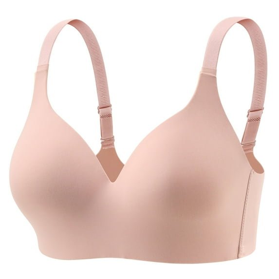 BILIKEYU Women's Fashionable And Casual Solid Color Underwear Skin Friendly And Comfortable Bra, Womens Bras, No Wire Bras for Women, Jelly Bra