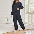 thumbnail image 1 of BILIKEYU Women's Fleece Comfortable Lounging Warm Sleepwear, Two Piece Sets for Women, Pajamas for Women Set, Cute Womens Fall Pajamas, 1 of 4