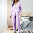 thumbnail image 1 of BILIKEYU Women's Long Sleeve Button Loungewear Soft 2 Piece Set Sleepwear, Fall Pajamas Women, Fall Clothes, Womens Pajamas, 1 of 6