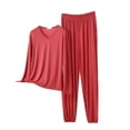 thumbnail image 1 of BILIKEYU Women's Long Sleeved Plus Size Long Sleeved Pants Two Piece Set, Lounge Sets for Women, Fall Pajamas Women, Long Sleeve Shirts for Women, 1 of 2