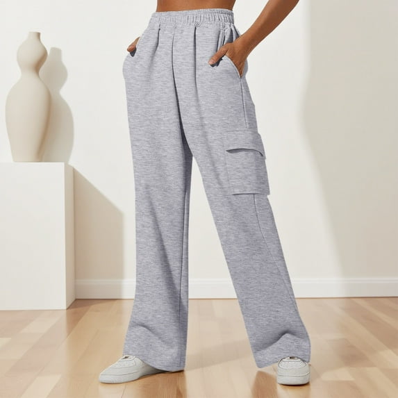 BILIKEYU Women's Loose Comfortable High Waist Jogging Trousers, Womens Pants, Jogging Pants for Women, Womens Pants Trendy