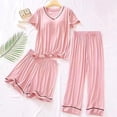 thumbnail image 1 of BILIKEYU Women's Petite Pajama Set, 2 Piece Sets for Women, Loungewear Sets Woman, Womens Pajamas Set, 1 of 4