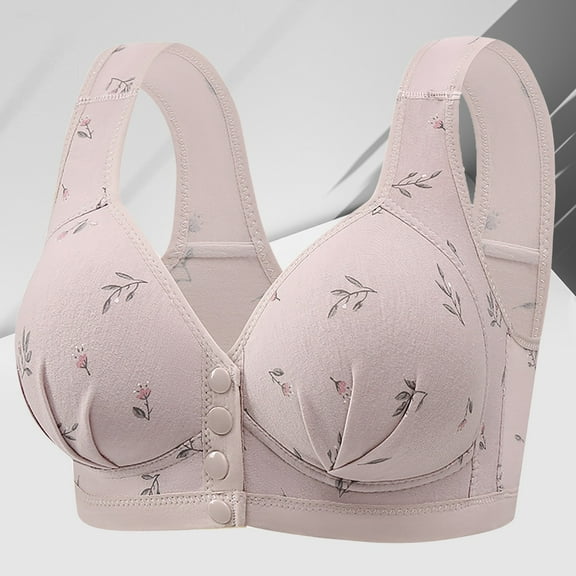 BILIKEYU Women's Plus Size Front Button Bra, Bras for Women, Plus Size Bras, Jelly Bras for Women