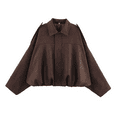thumbnail image 1 of BILIKEYU Women's Suede Texture Effect Jackets Outerwear Tops, Bomber Jacket Women, Women Fall Clothes, Fall Jackets, 1 of 4