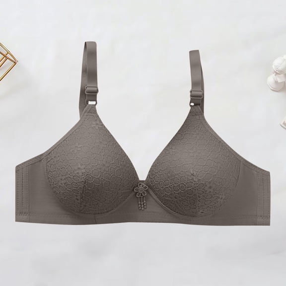 BILIKEYU Women's Thin Striped Large Sized without Underwire Bra, Bras for Women, Push Up Bra No Underwire, Jelly Bras for Women