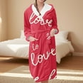 thumbnail image 1 of BILIKEYU Women's Valentine Warm Pajama Set Oversized Comfort Lace, 1 of 5