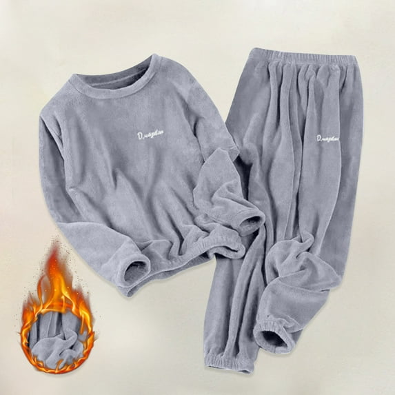 BILIKEYU Women's Winter Coral Velvet Large Size Casual Wearable Home Clothes, Pajamas for Women Set, Women Pajama Sets, Fall Pajamas Women