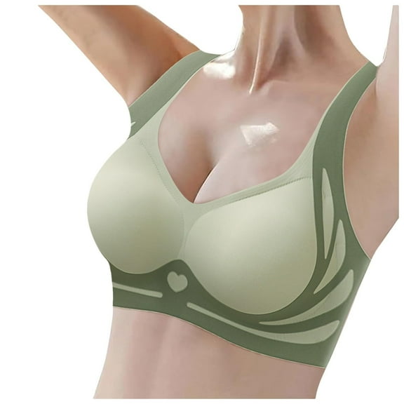 BILIKEYU Women's Wireless Fitting Everyday Bras, Jelly Bra, Womens Bras, No Wire Bras for Women