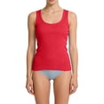 thumbnail image 1 of BILIKEYU Women's Workout Scoop Neck Tank Top, Ribbed Sleeveless Cami Lightweight Solid Basic Ribbed Casual Racerback Shirts Summer Cute Y2K Going Out Clothes, Red, 1 of 9