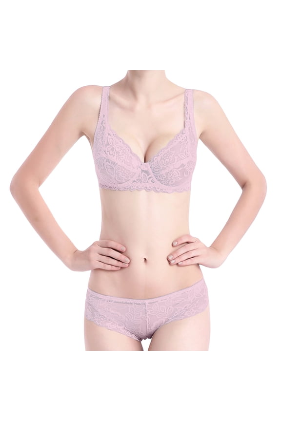 Women's set mesh see-through underwire See-through bra and panty set, Sheer Bra And Panty Set, Bikini Sets for Women, V Neck Bikini Top