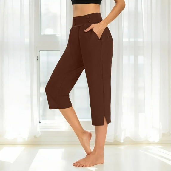 BILIKEYU Womens Cargo Capris Lightweight Hiking Pants 6 Pockets Quick Dry Casual Outdoor Trip Loose Shorts Cropped Cotton, Short Pants for Women, Crop Pants for Women, Black Capri Pants