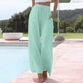 thumbnail image 1 of BILIKEYU Womens Daily Elastic Waist Straight Solid Color Casual Pants, Stretchy Work Pants for Women, Sweat Pants, Elastic Waist Jeans for Women, 1 of 6