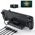 thumbnail image 1 of BILIN Steam Deck Dock Compatible with Steam Deck, 6-in-1 Steam Deck Dock with 1000Mbps Gigabit Ethernet,4K@60Hz HDMI 2,3 x USB 3.0 and 100W Speed Charging USB-C Port Compatible Steam Decking Station, 1 of 11