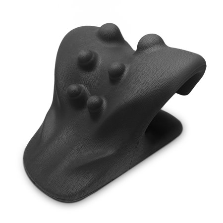 BILITOK Neck and Shoulder Relaxer, Cervical Traction Device for Muscle Tension Relief, Neck Stretcher for TMJ Pain Relief and Cervical Spine Alignment, Chiropractic Pillow, black