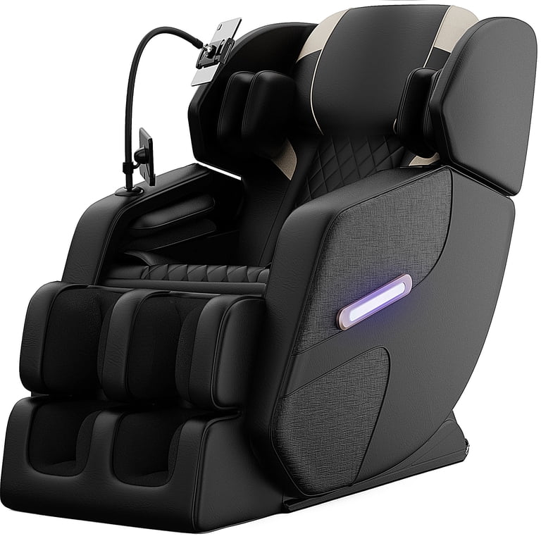 Massage Chair Blue-Tooth Connection And Speaker, Recliner With Zero Gravity With Full Body Air Pressure Easy To Use At Home And In The Office