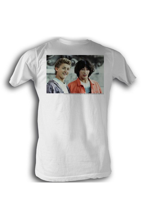 BILL AND TED-THE DUDES-WHITE ADULT S/S TSHIRT-4XLT