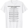 thumbnail image 1 of BILL OF RIGHTS T-SHIRT US CONSTITUTION T-ShirtMen and women can wear white T-shirts, gifts. Age: M,，L，XL，2XL,3XL, 104XL, 1 of 4