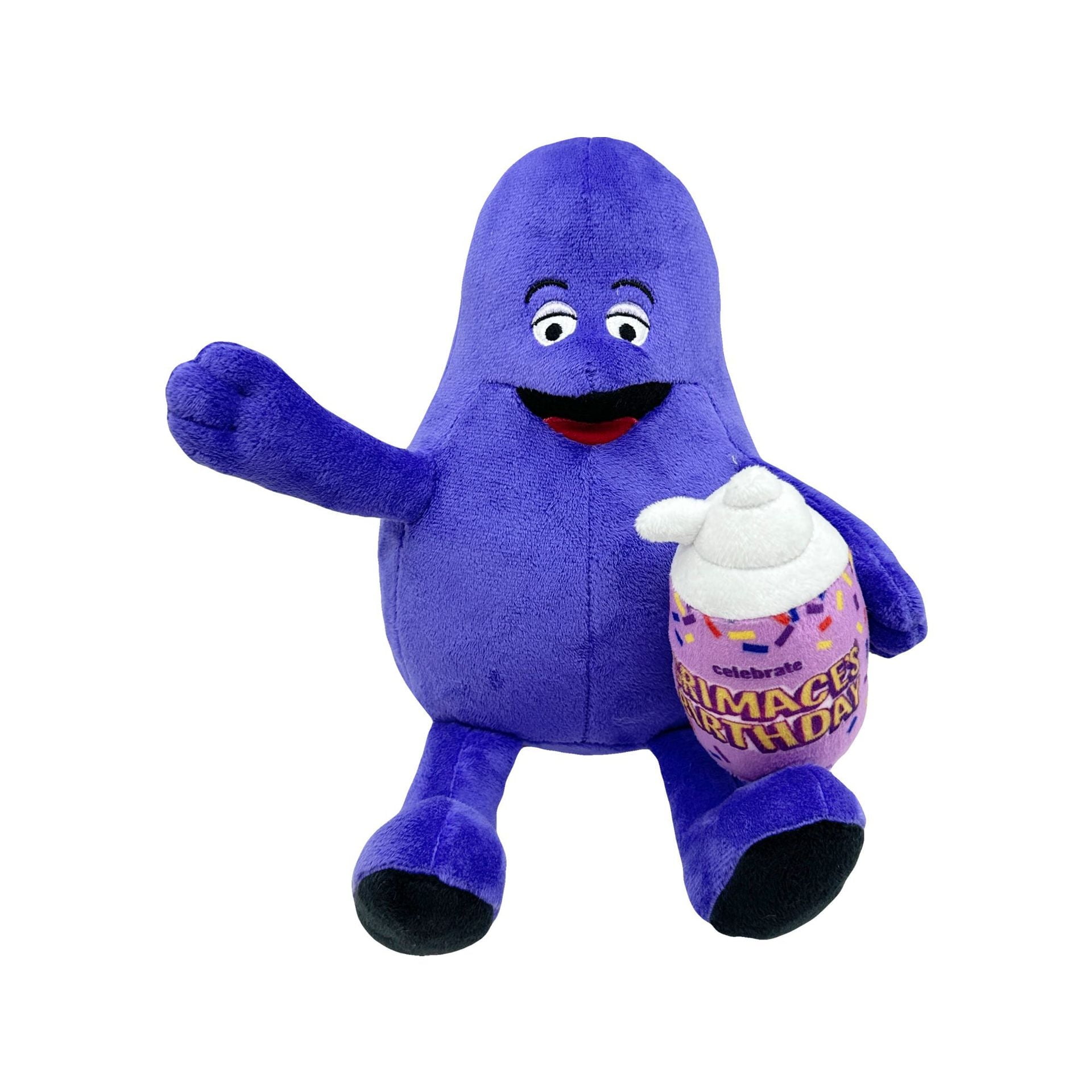 BILLCOS Grimace Shake Plush, 8.6 inch Grimace with a Yellow Hat