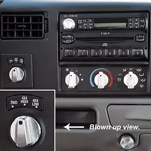 BILLET 4X4 SELECTOR KNOB FITS 95-04 FORD SUPERDUTY F-SERIES RANGER ...