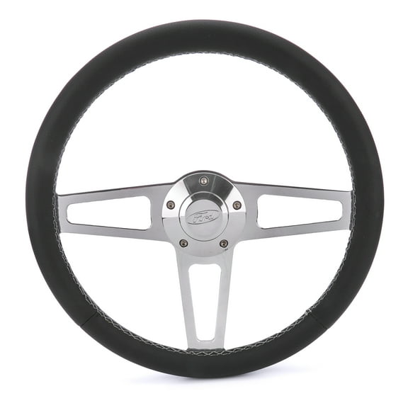 T Series Pol. Wheel Ford Logo/Install Kit