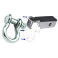 thumbnail image 1 of BILLET4X4 SHBSS02 2 in. Aluminum Receiver Bracket with Stainless Steel D Shackle - Off Road Recovery, 1 of 1