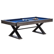 7.25 ft Felix Billiard Pool Table with Complete Accessories Set, Blue, by Barrington Billiards