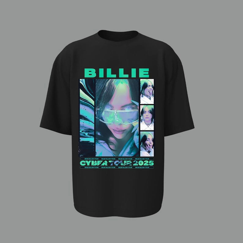 BILLIE EILISH Tshirt Design, Retro Digital PNG, Vintage Billie Eilish