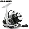 thumbnail image 1 of BILLINGS 1000-3000 Series, 5.2:1 Gear Ratio, 17.63 Max Drag, Metal Spool,Spinning Fishing Reel,For Freshwater, 1 of 18