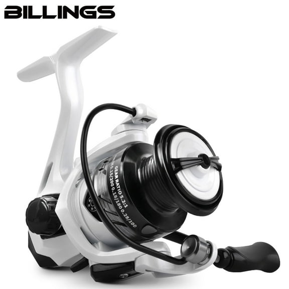 BILLINGS 1000-3000 Series, 5.2:1 Gear Ratio, 17.63 Max Drag, Metal Spool,Spinning Fishing Reel,For Freshwater