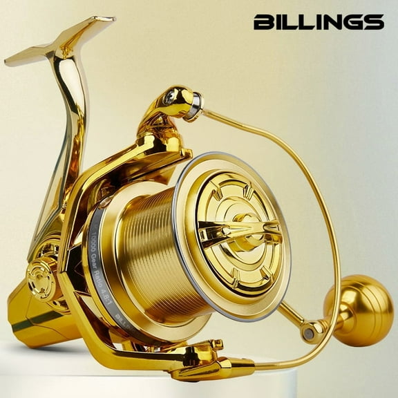BILLINGS New Big Fishing Reel 20KG Max Drag Spinning Reel Powerful Saltwater Freshwater Reels with Metal Spool&Rocker