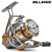 BILLINGS Spinning Reel,5+1 BB Ultra Smooth Powerful Spinning Fishing Reel With Aluminum Spool,17.6LBs Max Drag,5.21 Gear Ratio