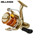thumbnail image 1 of BILLINGS Spinning Reel,Saltwater Freshwater Fishing Reel,22LB Max Drag,5.2:1 Gear Ratio,With Metal Spool&Fold Rocker, 1 of 18