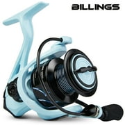 BILLINGS UNICORN 2000-4000 Series, 5.21 Gear Ratio, 17.6LBs Max Drag, Metal Rocker&Spool,Spinning Fishing Reel,For Freshwater