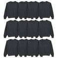 thumbnail image 1 of BILLIONHATS 12 Pack Mens Crewneck Sweatshirts in Bulk, Cotton, Wholesale Screenprinting Sweat Shirts For Men, Layer Shirt (Charcoal Gray, 3X-Large), 1 of 6