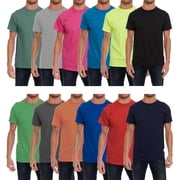 BILLIONHATS 12 Pack Plus Size Mens Cotton T-Shirt Bulk Big & Tall Short Sleeve Lightweight Premium Fitted Classic Tees, Size 2X-Large