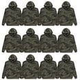 thumbnail image 1 of BILLIONHATS 12 Pack Wholesale Green Hoodie Sweatshirts, Mens Heavyweight Fleece Lined Pullover Hoodies, Bulk Adult Sweatshirts (2X-Large), 1 of 7