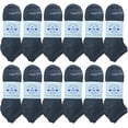 thumbnail image 1 of BILLIONHATS 12 Pair Women's Low Cut Ankle Socks, Thin Lightweight Breathable Wholesale Sport Bulk Socks, Size, 9-11 (12 PACK HEATHER GRAY), 1 of 4