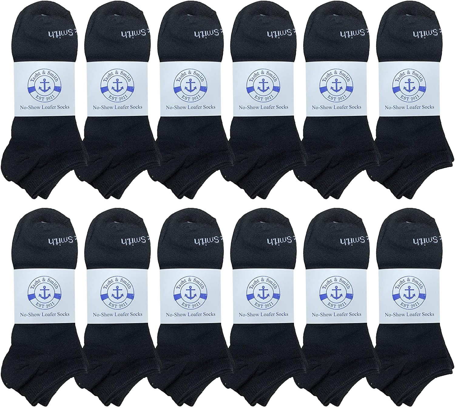 BILLIONHATS 12 Pairs of Men's Wholesale Polyester Shoe Liner Training Socks, No Show, Thin Low Cut Sport Ankle Bulk Socks, 10-13 (12 PACK BLACK)