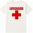 thumbnail image 1 of BILLIONHATS 24-Pack White Lifeguard T-Shirt Size M – Cotton Blend Printed in USA for Beach or Pool Staff, 1 of 2