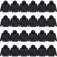 thumbnail image 1 of BILLIONHATS 24 Pack Wholesale Black Camo Hoodie Sweatshirts, Cotton Blend, Mens Heavyweight Fleece Lined Pullover Hoodies, Bulk Adults Sweatshirts, Homeless Donation (X-Large), 1 of 7