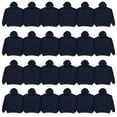 thumbnail image 1 of BILLIONHATS 24 Pack Wholesale Hoodie Sweatshirts, Men Womens Unisex Hoodies Cotton Blend, MIXED ASSORTED SIZES Bulk Adults Sweatshirt, Homeless Donation (24 Pack, NAVY), 1 of 7