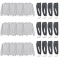 thumbnail image 1 of BILLIONHATS 24 Pack of 12 Mens Jogger Pants and 12 Crewneck Sweatshirts, Bulk Wholesale Popular Donation Charities Events, 1 of 6