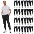 thumbnail image 1 of BILLIONHATS 24 Pack of Wholesale Mens Jogger Sweatpants, Homeless Shelter Donation Case, Comfy Bulk Joggers for Men (Black Camo, Small), 1 of 7