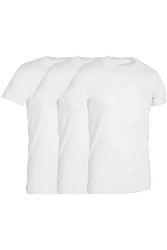 3 Pack Men's Solid Colors Cotton T-Shirts Short Sleeve Lightweight Tees, Bulk (3X-Large, White, 3X_l)