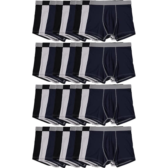BILLIONHATS 36 Pack Of Mens Cotton Boxer Briefs Underwear, Great for Homeless Shelters Donations, Size Large